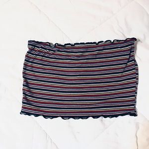 striped crop top